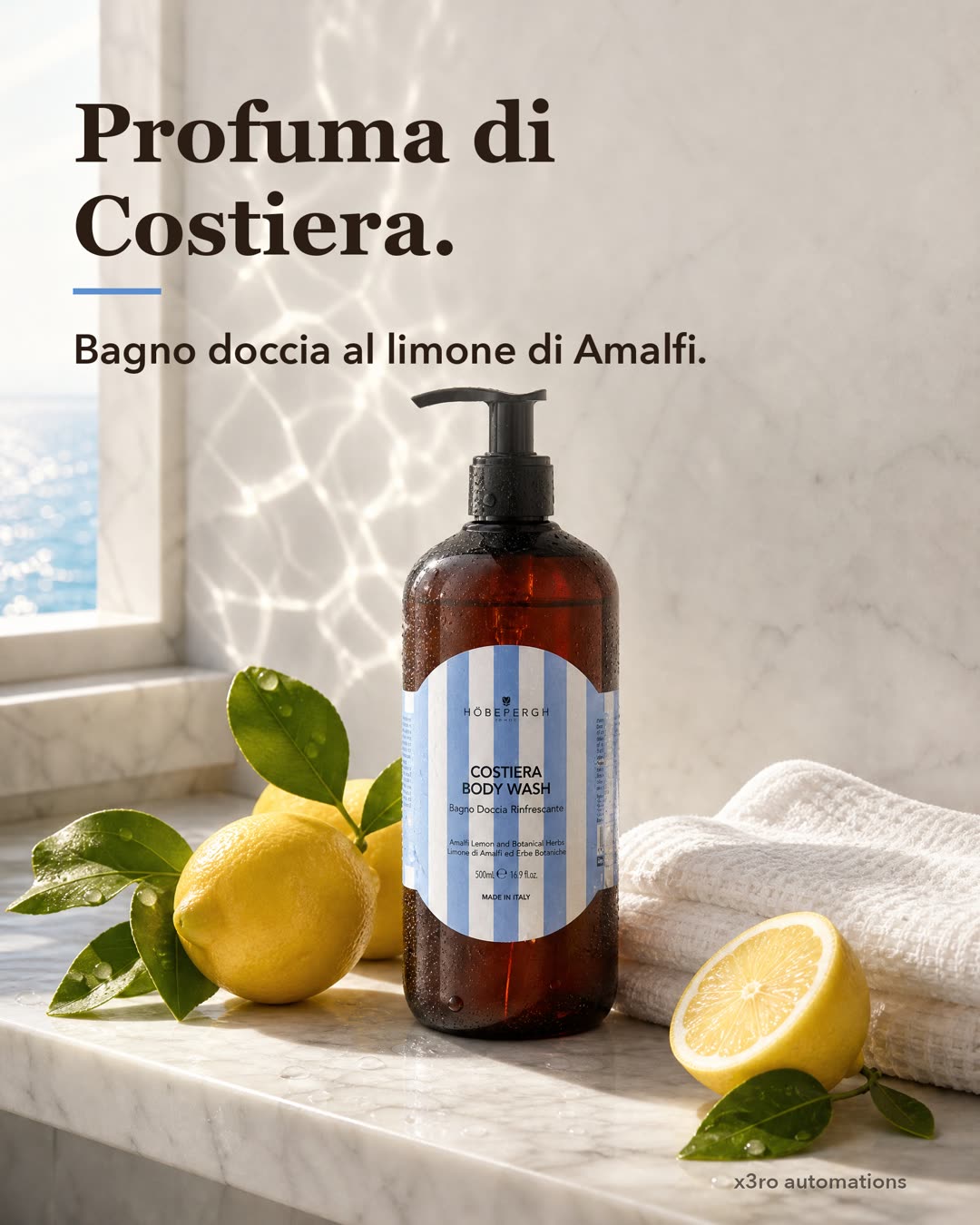 Foto ad 4:5: bagno doccia al limone